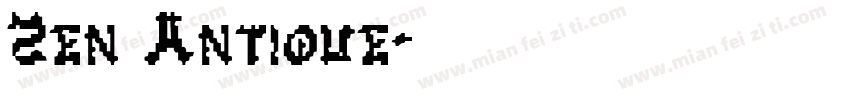 Zen Antique字体转换